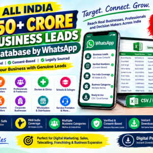 All India 50+ Crore Business Leads Database | B2B Leads